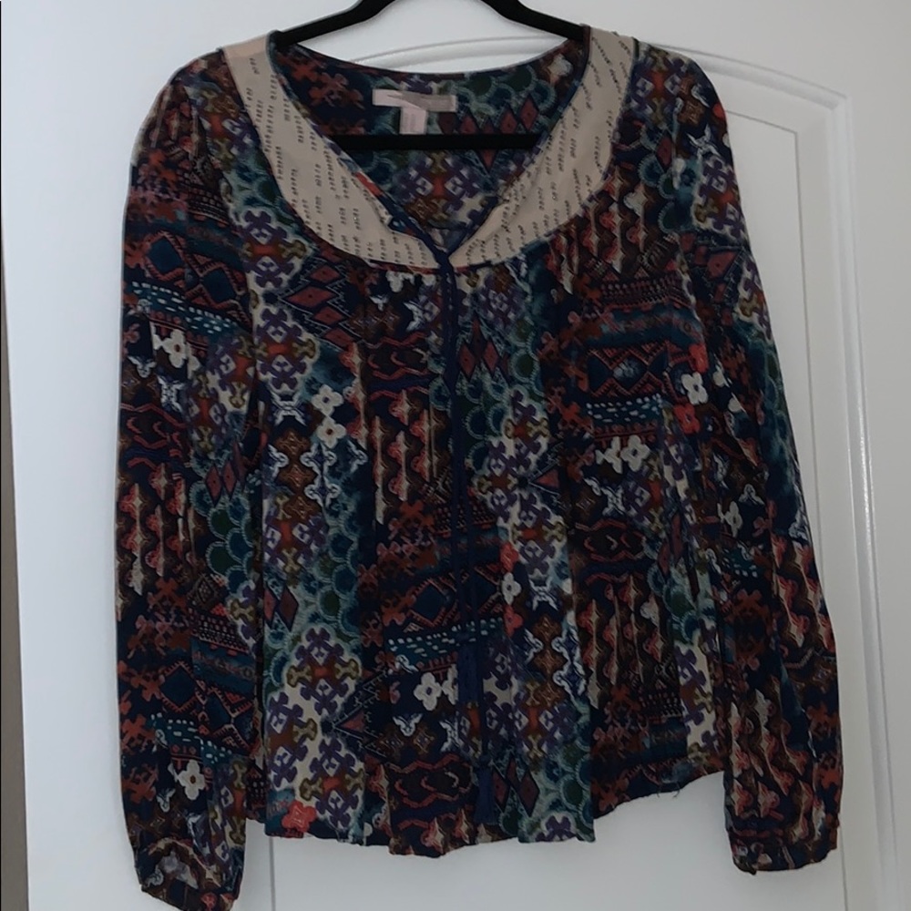 Boho vintage peasant top